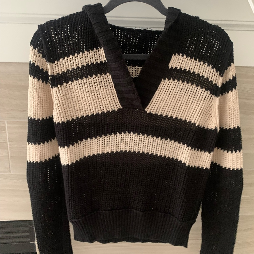 James Perse Knit Sweater w Hood size 2